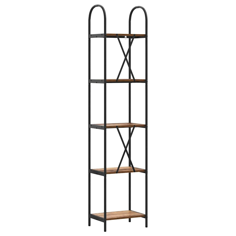 Boekenkast Oudhout 40 x 30 x 183 cm Bewerkt hout