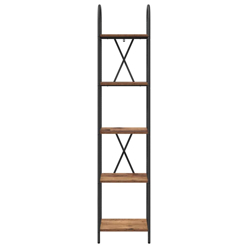 Boekenkast Oudhout 40 x 30 x 183 cm Bewerkt hout