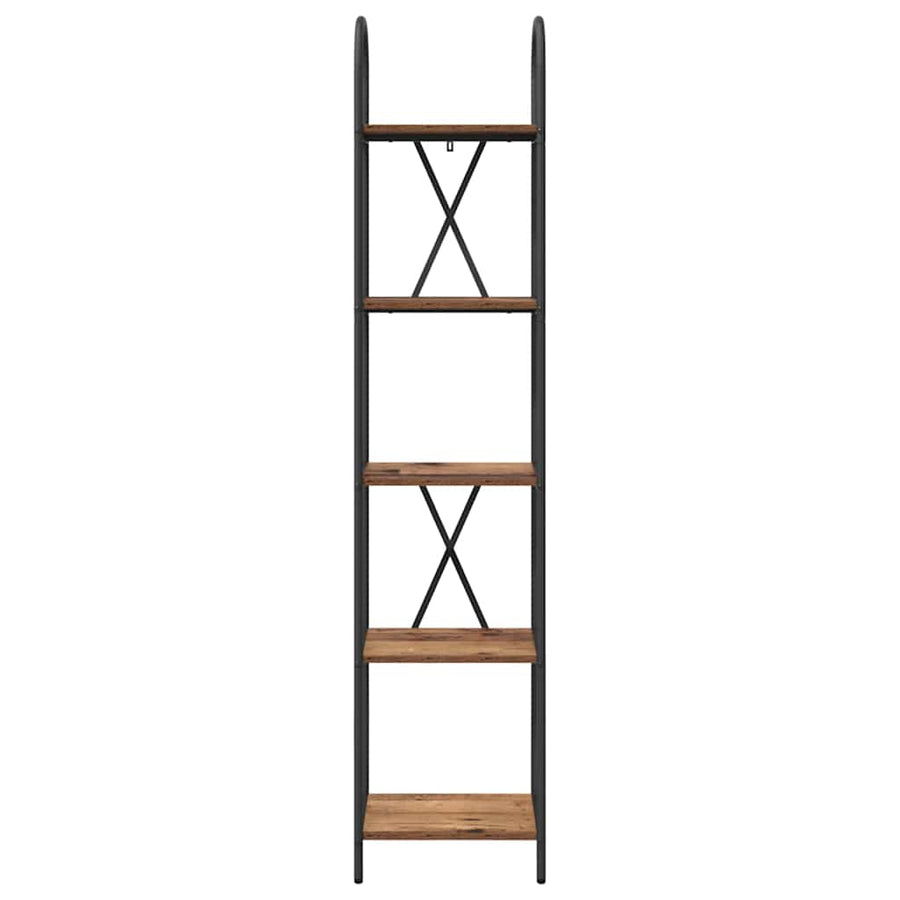 Boekenkast Oudhout 40 x 30 x 183 cm Bewerkt hout