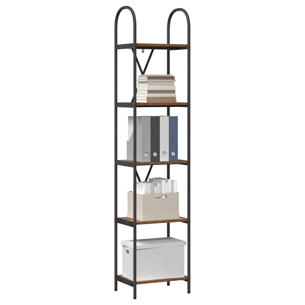 Boekenkast Oudhout 40 x 30 x 183 cm Bewerkt hout
