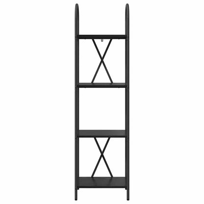 Boekenkast Zwart eiken 40 x 30 x 146 cm Bewerkt hout