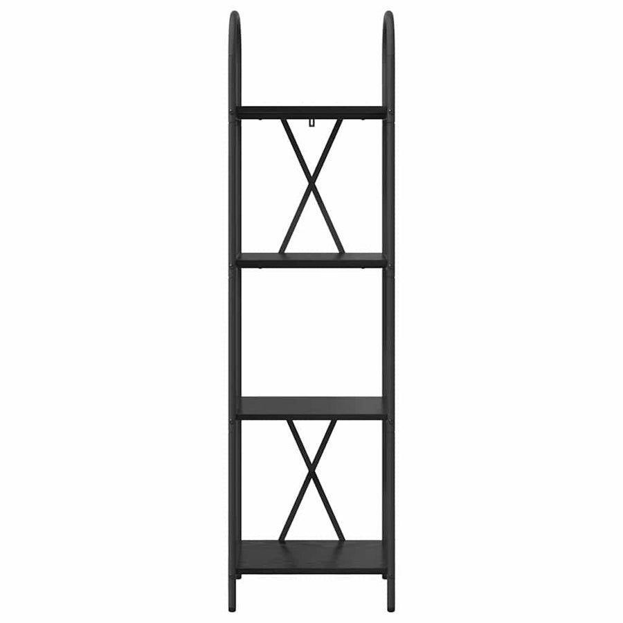 Boekenkast Zwart eiken 40 x 30 x 146 cm Bewerkt hout