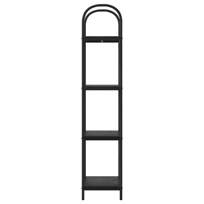 Boekenkast Zwart eiken 40 x 30 x 146 cm Bewerkt hout