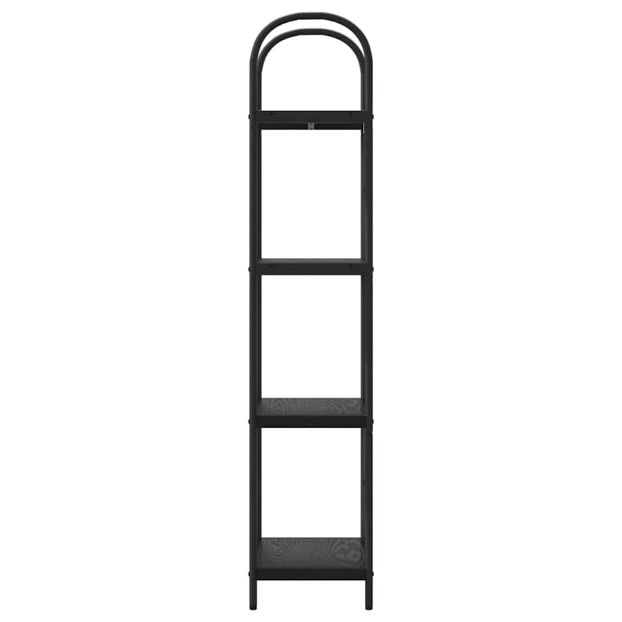 Boekenkast Zwart eiken 40 x 30 x 146 cm Bewerkt hout