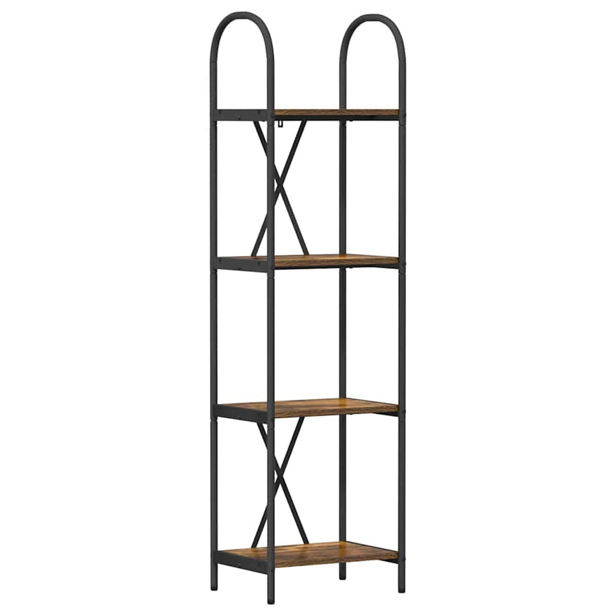 Boekenkast Gerookt eiken 40 x 30 x 146 cm Bewerkt hout