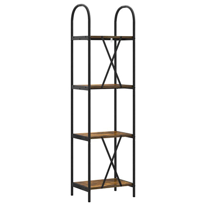 Boekenkast Gerookt eiken 40 x 30 x 146 cm Bewerkt hout