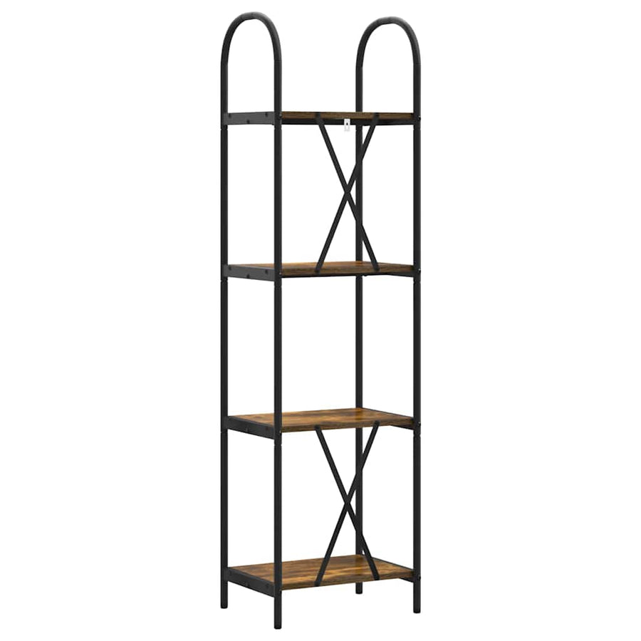 Boekenkast Gerookt eiken 40 x 30 x 146 cm Bewerkt hout