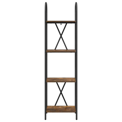 Boekenkast Gerookt eiken 40 x 30 x 146 cm Bewerkt hout