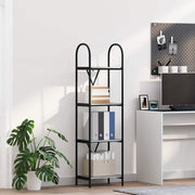 Boekenkast 40x30x146 cm grijs bewerkt hout