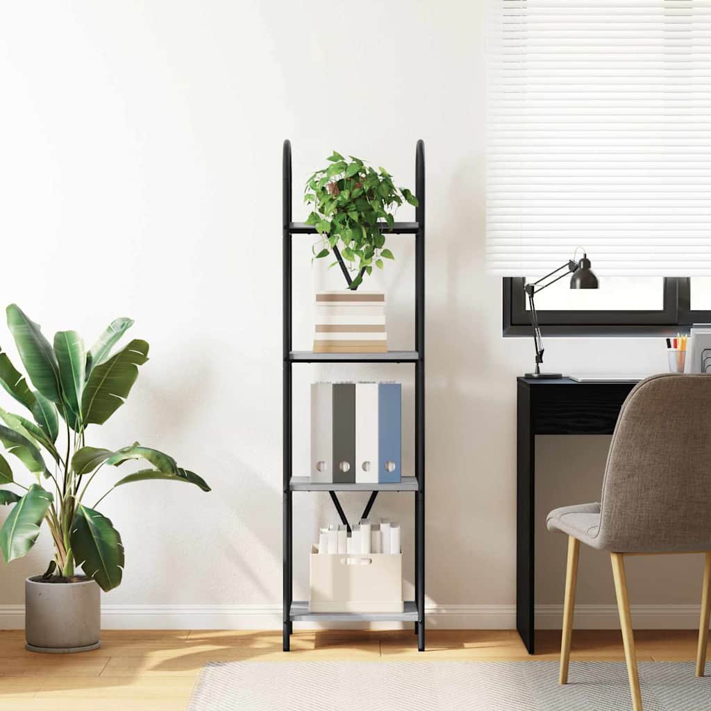 Boekenkast Grijs Sonoma 40 x 30 x 146 cm Bewerkt hout
