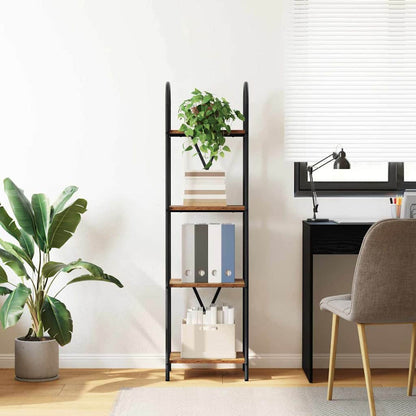 Boekenkast Oudhout 40 x 30 x 146 cm Bewerkt hout