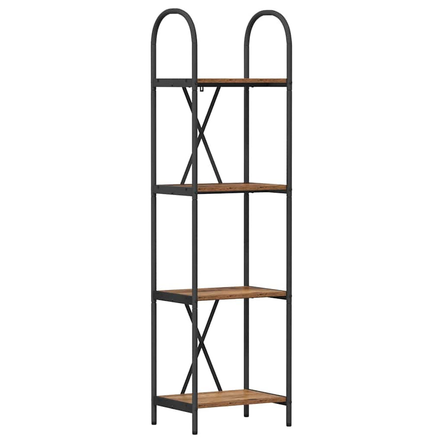 Boekenkast Oudhout 40 x 30 x 146 cm Bewerkt hout