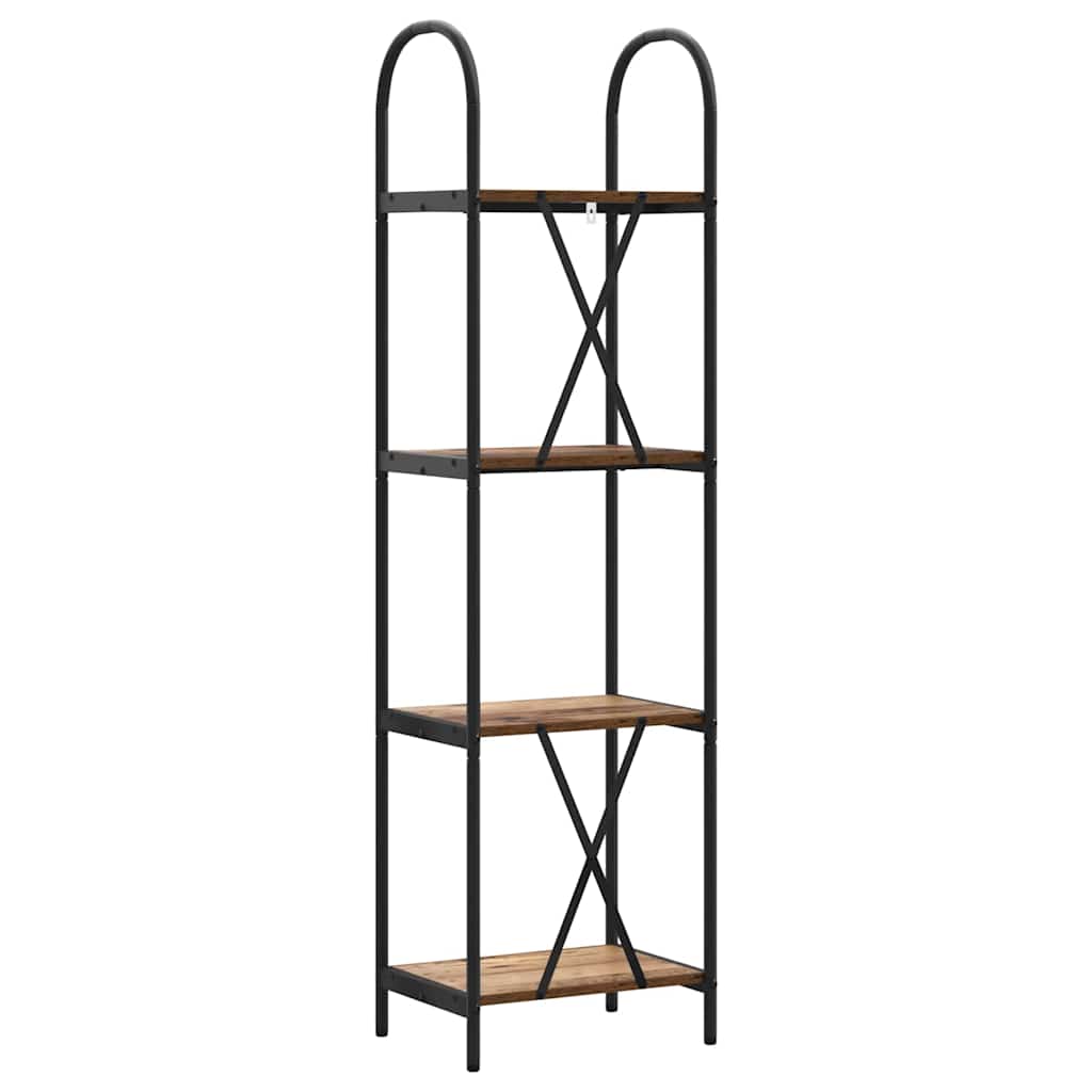 Boekenkast Oudhout 40 x 30 x 146 cm Bewerkt hout