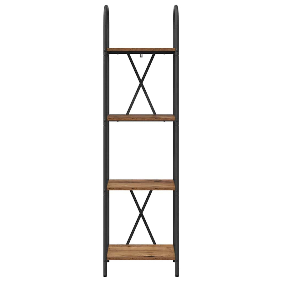 Boekenkast Oudhout 40 x 30 x 146 cm Bewerkt hout