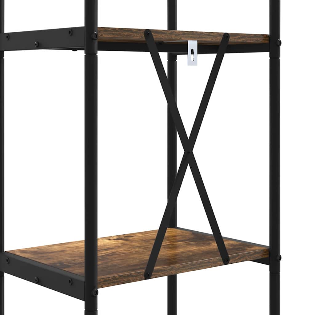Boekenkast Gerookt eiken 40 x 30 x 109 cm Bewerkt hout