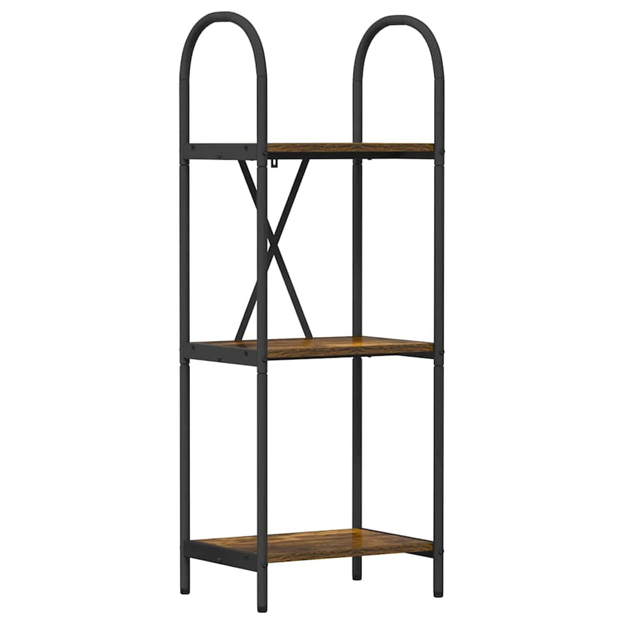 Boekenkast Gerookt eiken 40 x 30 x 109 cm Bewerkt hout