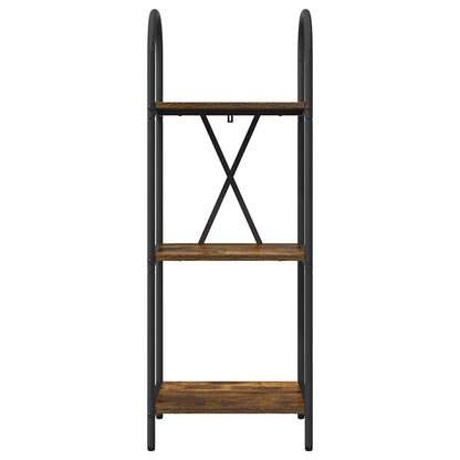 Boekenkast Gerookt eiken 40 x 30 x 109 cm Bewerkt hout