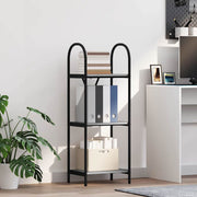 Boekenkast 40x30x109 cm grijs bewerkt hout