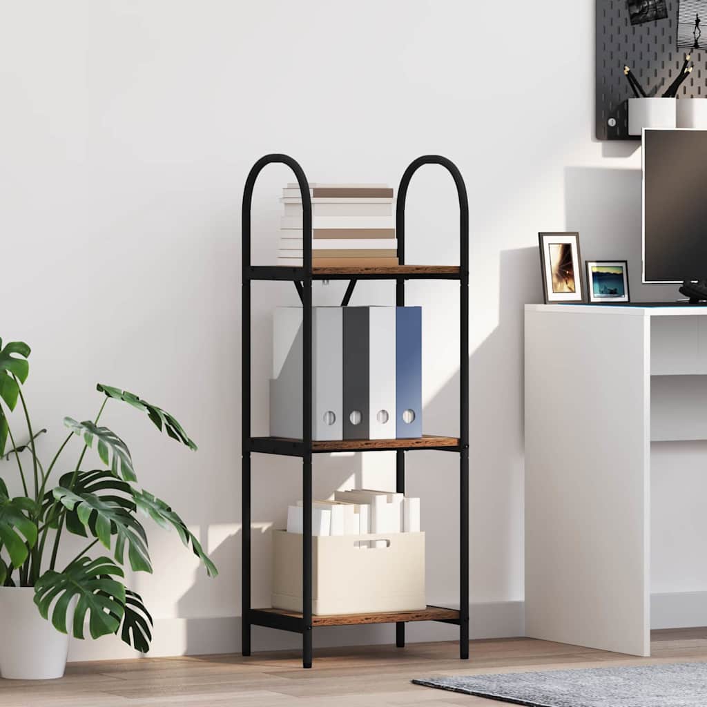 Boekenkast Oudhout 40 x 30 x 109 cm Bewerkt hout
