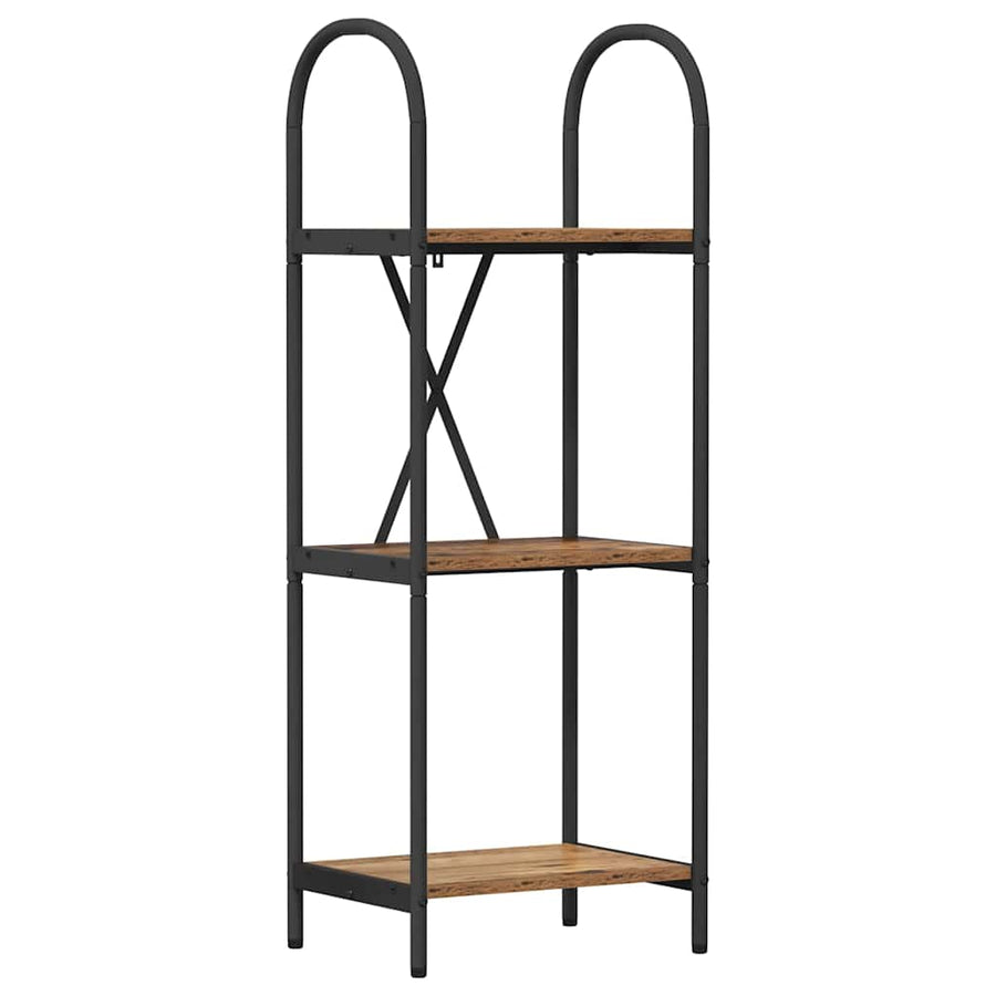 Boekenkast Oudhout 40 x 30 x 109 cm Bewerkt hout
