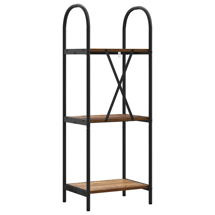 Boekenkast Oudhout 40 x 30 x 109 cm Bewerkt hout