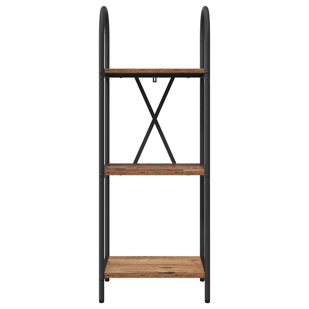Boekenkast Oudhout 40 x 30 x 109 cm Bewerkt hout