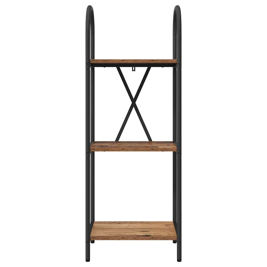 Boekenkast Oudhout 40 x 30 x 109 cm Bewerkt hout