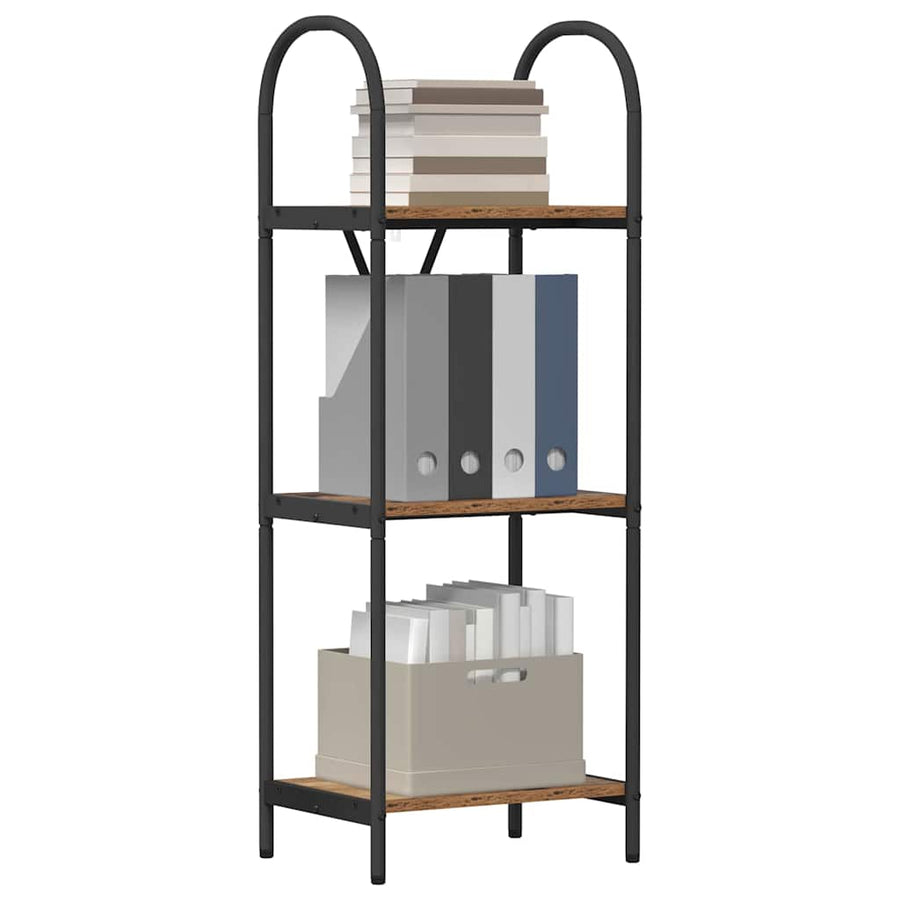 Boekenkast Oudhout 40 x 30 x 109 cm Bewerkt hout