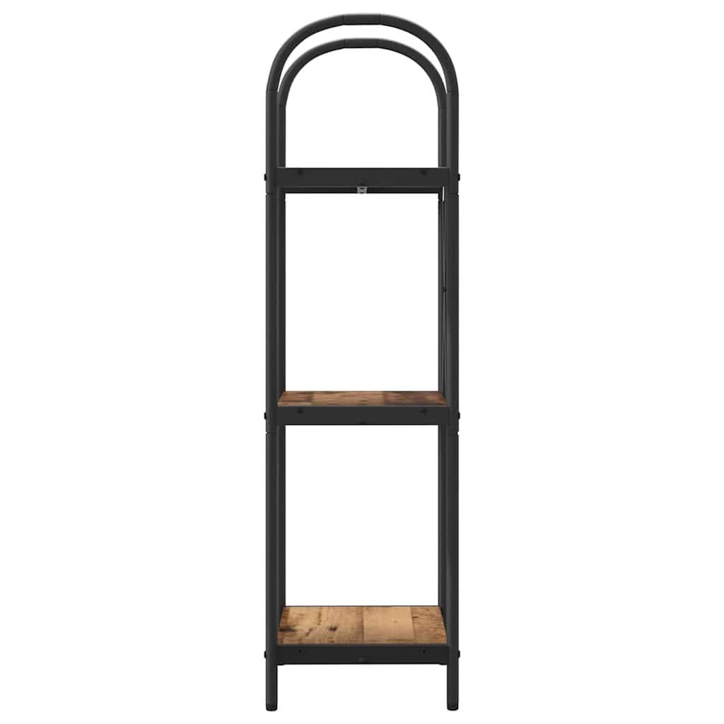 Boekenkast Oudhout 40 x 30 x 109 cm Bewerkt hout