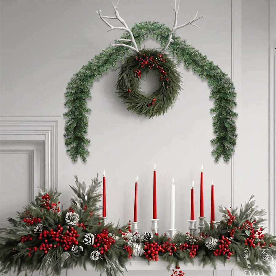 Kerstkrans Anders Groen 40 m PVC