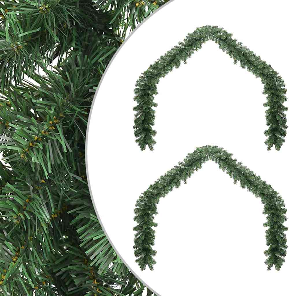 Kerstkrans Anders Groen 40 m PVC
