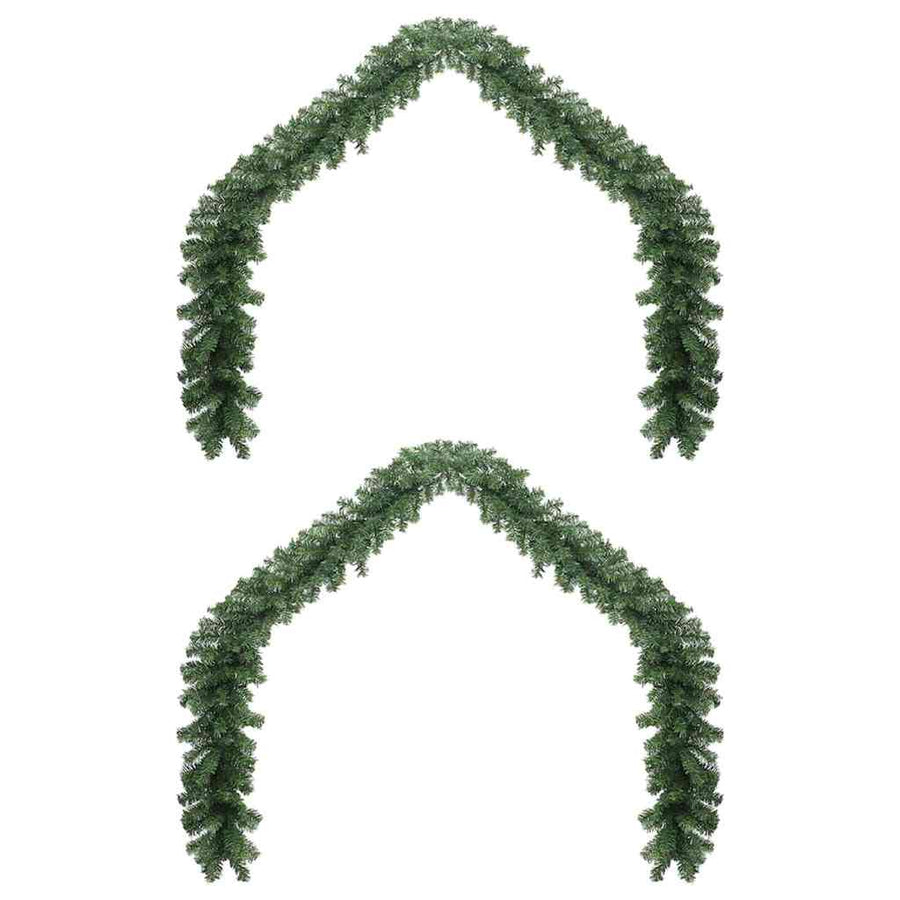Kerstkrans met 600 LED 2 pcs Groen PVC
