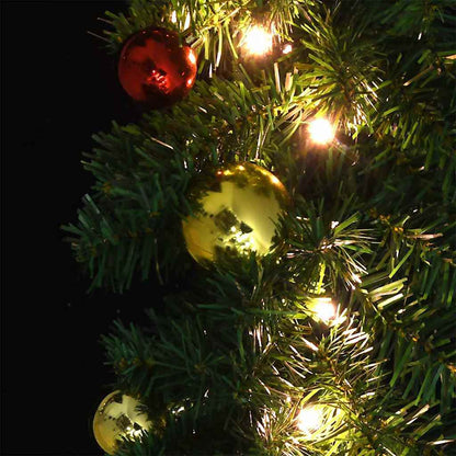 Kerstkrans met 600 LED 2 pcs Groen PVC