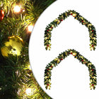 Kerstkrans 2000x24 cm groen PVC 600 LED