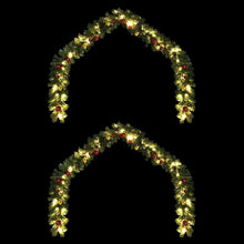 Kerstkrans met 600 LED 2 pcs Groen PVC