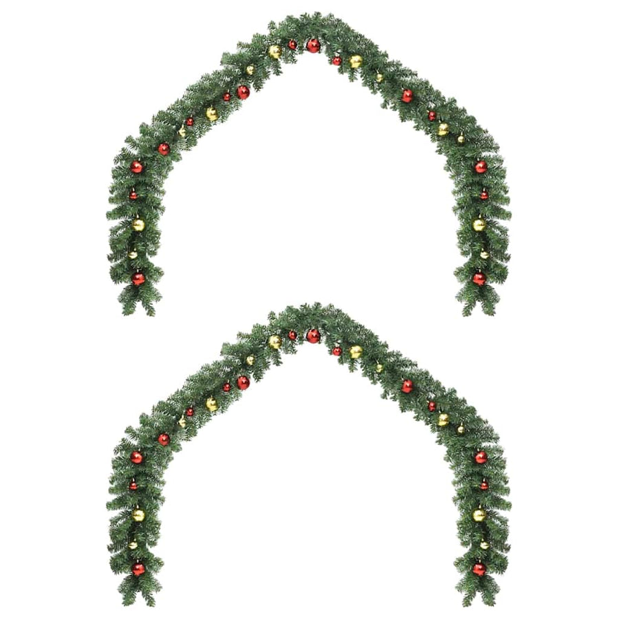 Kerstkrans met 600 LED 2 pcs Groen PVC