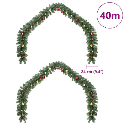 Kerstkrans met 600 LED 2 pcs Groen PVC
