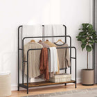 Clothing rack with shelf Reclaimed wood 90 x 30 x 100.5 cm Treated wood