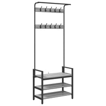 Kapstok met plank Grijs sonoma 75 x 34 x 184 cm Bewerkt hout