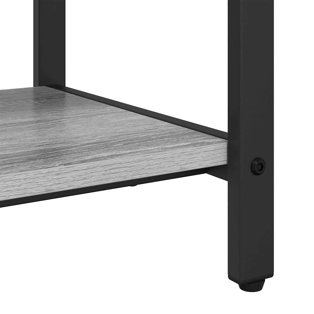 Kapstok met plank Grijs Sonoma 95 x 34 x 184 cm Bewerkt hout