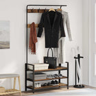 Coat rack with shelf Old wood 95 x 34 x 184 cm Treated wood