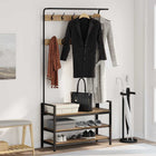 Coat Rack with Shelf Artisan Oak 95 x 34 x 184 cm Engineered wood