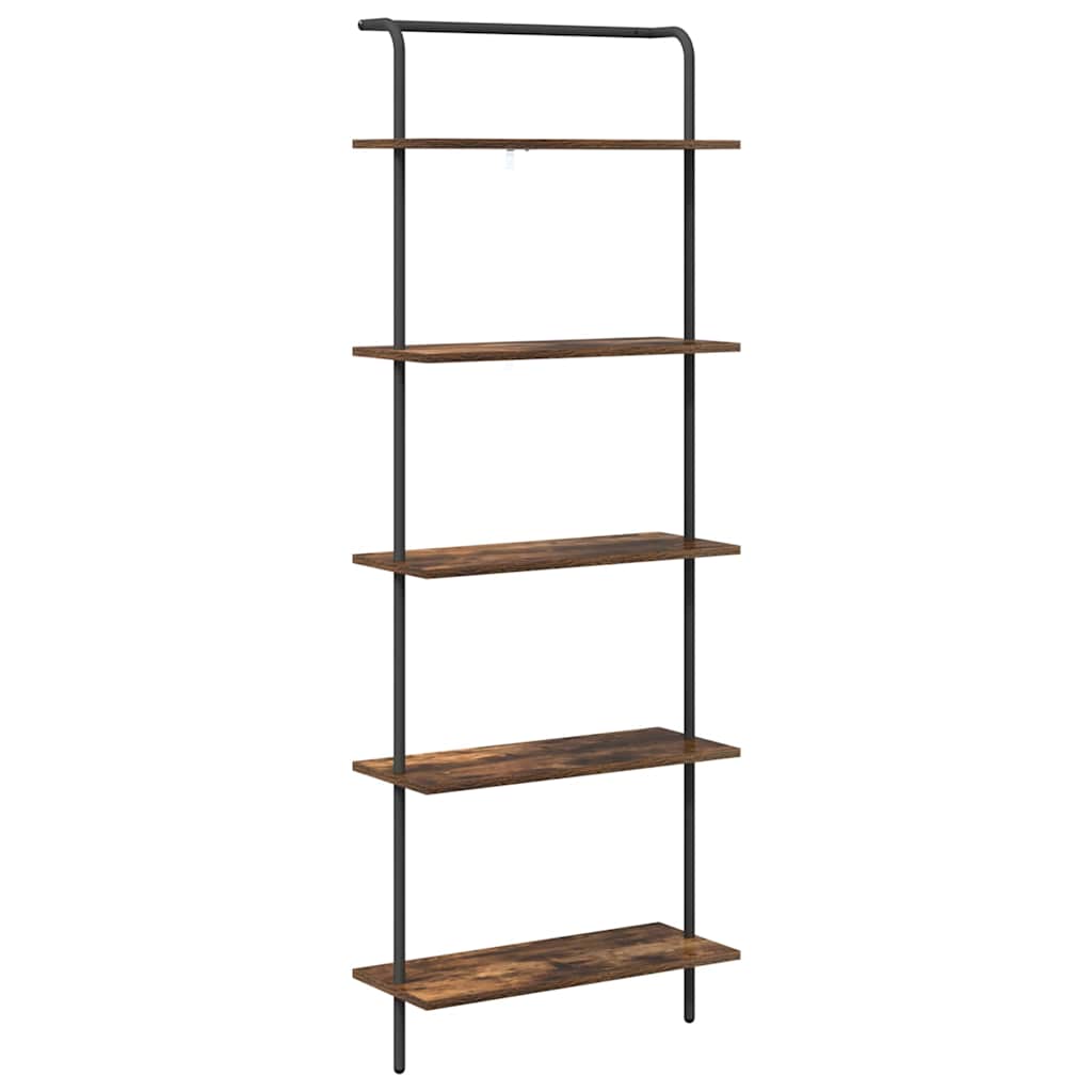 Boekenkast Gerookt eiken 60 x 24 x 168 cm Bewerkt hout
