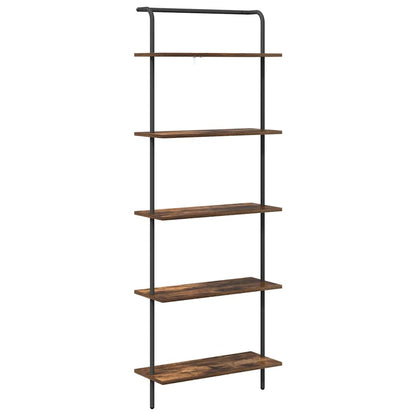 Boekenkast Gerookt eiken 60 x 24 x 168 cm Bewerkt hout