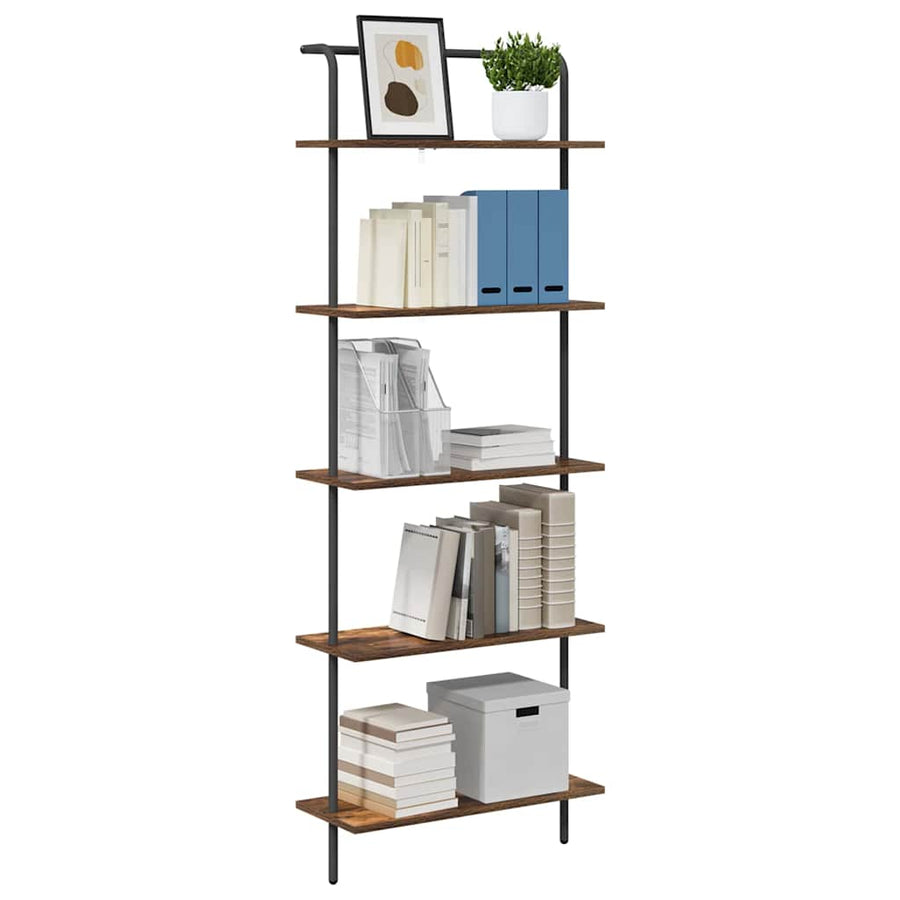 Boekenkast Gerookt eiken 60 x 24 x 168 cm Bewerkt hout