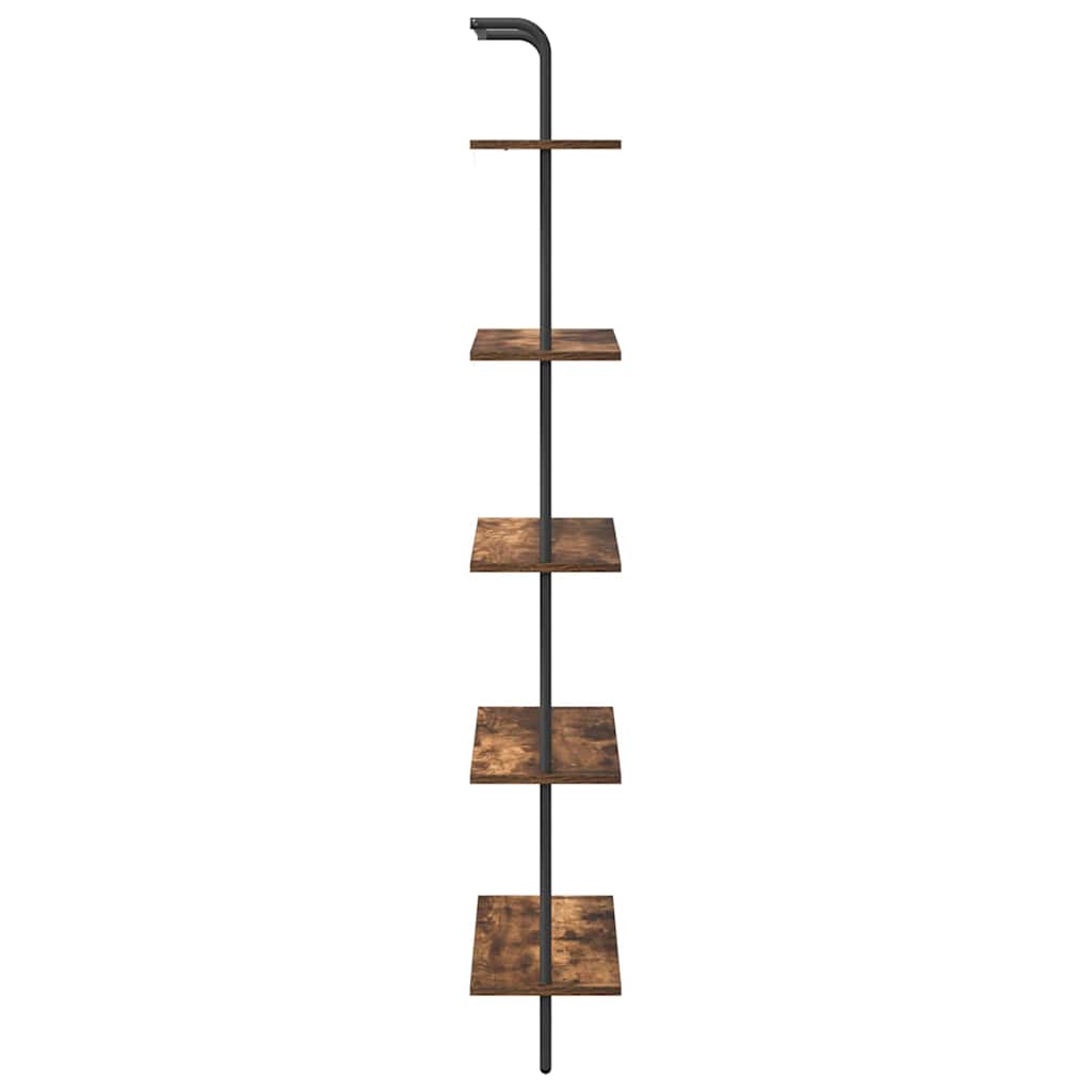 Boekenkast Gerookt eiken 60 x 24 x 168 cm Bewerkt hout