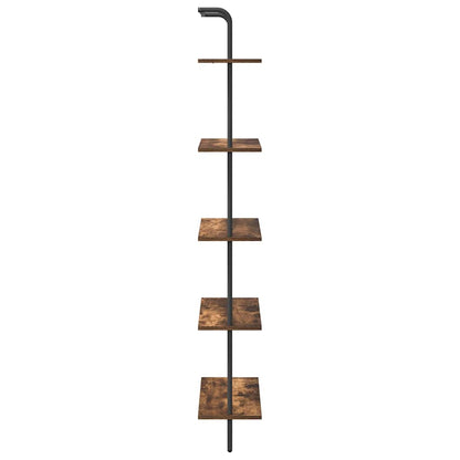 Boekenkast Gerookt eiken 60 x 24 x 168 cm Bewerkt hout
