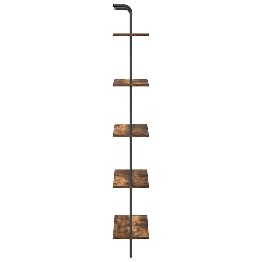 Boekenkast Gerookt eiken 60 x 24 x 168 cm Bewerkt hout