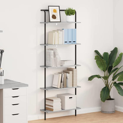 Boekenkast Grijs Sonoma 60 x 24 x 168 cm Bewerkt hout