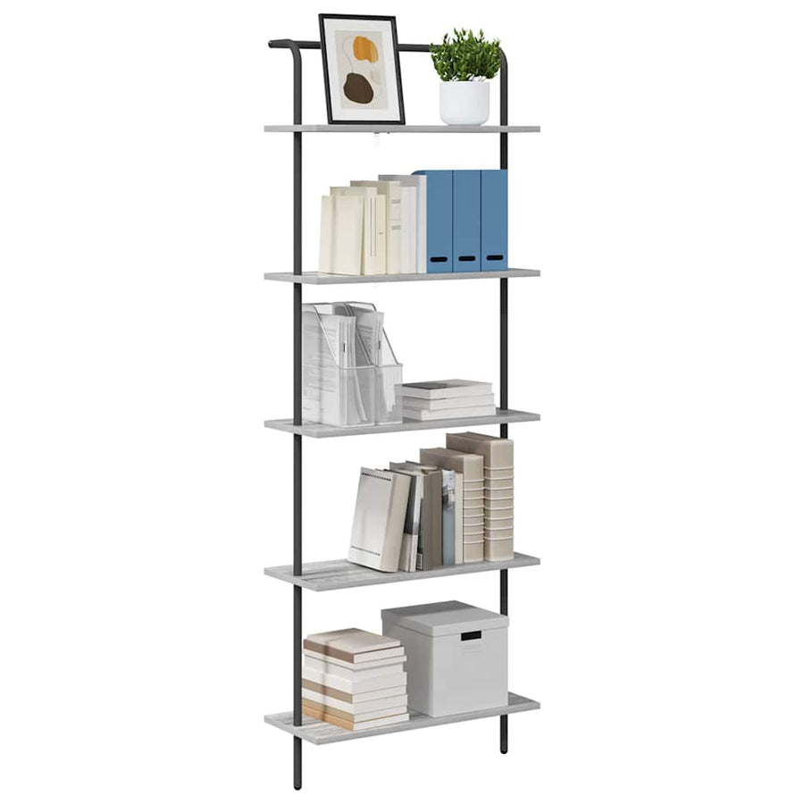 Boekenkast Grijs Sonoma 60 x 24 x 168 cm Bewerkt hout
